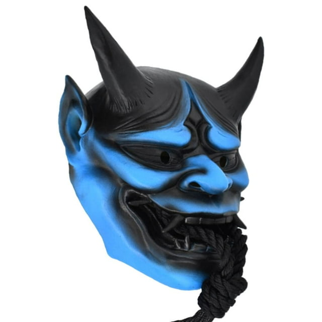 Cubierta facial de terror NikouMX cara de látex para cosplay japonés talla única