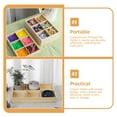 thumbnail image 2 of Crayon Pigment Box 1Pcs for Portable Box in Light Yellow Color Pine Wood, 2 of 8