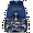 Dark Blue Black, variant on Yellow Black Personalized Cheer Backpack, Custom Cheerleading Backpack for Cheerleaders, Customized Coach Casual Daypack with Name, 18 Inch