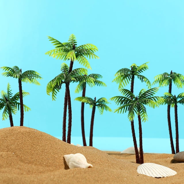 KALLORY 40Ud Simulación Árboles Cocos Artificiales Para Acuarios DIY