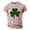 Pink, variant on IWRICH Men's St. Patrick's Day Shamrock Printed T Shirts Crew Neck Short Sleeve Muscle Tees Casual Comfortable Breathable Basic Tops Pink XL