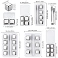 thumbnail image 4 of 304 Stainless Steel Ice Cube Metal Ice Hockey Whisky Chilled Beer Ice Tartar Bar Wine Set YSH, 4 of 12