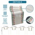 thumbnail image 6 of Spring Tulip Table Runner 72 Inches, Botanical Budding Flowers Green Lattice Bed Runner Dresser Scarves Tabletop for Indoor Outdoor Parties/Ceremony/Banquet, 16" x 72", 6 of 9