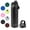 Black, variant on ThermoProof Insulated Stainless Steel Water Bottle 22oz, Leakproof Spout & Chug Lid, Keeps Cold 24H Hot 12H, Reusable Wide Mouth Bottle