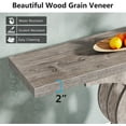 thumbnail image 3 of Tribesigns 39-inch Console Tables, Farmhouse Gray Wood Entryway Table with Geometric Base, 3 of 5