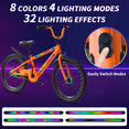 thumbnail image 5 of ICEELF 20 Inch Light Up Kids Bike with Rainbow Frame & Wheel Lights, Toddler Bicycle with Kickstand for Boys Girls Ages 7-12, 5 of 10