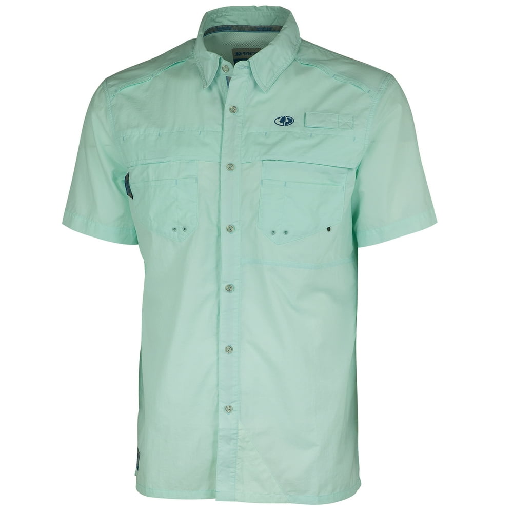 Mossy Oak - Mossy Oak Men's Short Sleeve Button Up Fishing Shirt ...