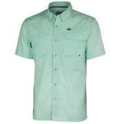 Mossy Oak Men's Short Sleeve Button Up Fishing Shirt
