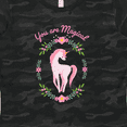 thumbnail image 4 of Inktastic You are Magical Pink and White Unicorn with Flowers Women's T-Shirt, 4 of 5