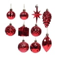 thumbnail image 4 of Juego de 10 bolas decorativas navideñas perfecl rojo, 4 of 8