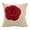 Red, variant on Saro Lifestyle Lotus Flower Felt Poly Filled Throw Pillow