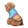 thumbnail image 5 of Honeii Pixel Desert Landscape Print Small Dog Hoodies Pet Hooded Sweatshirts Fall Winter Puppy Cat Sweaters Warm Clothes for Small Dogs Outfits Costume-X-Small, 5 of 7