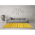 thumbnail image 3 of Ahgly Company Indoor Rectangle Abstract Yellow Modern Area Rugs, 3' x 5', 3 of 4
