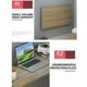 thumbnail image 4 of Mesa plegable de pared, escritorio de hoja abatible, mesa plegable de madera, mesa plegable de pared para cocina, mesa plegable, banco de trabajo de pared blanco., 4 of 4