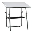 thumbnail image 2 of Table de Dessin Pliante Portable avec Étagère de Rangement, Noir, 2 of 5