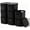 Black, variant on NTYNTY 6 Pack Small White Plastic Storage Bins with Lids & Handles, 9.84" x 7.09" x 6.3" Stackable Organizer for Crafts & Snacks