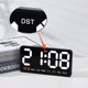 thumbnail image 3 of Injueey Reloj despertador doble ABS con activación de sonido inteligente, retroiluminación y visualización de fecha, reloj de pared Digital Decoración del hogar Estilo 2, 3 of 6