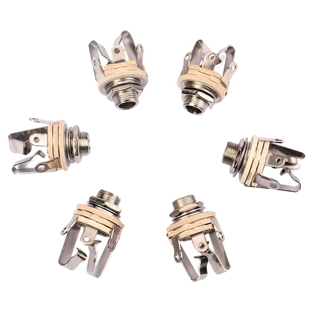 Conector de 6,35 Mm shamjiam Enchufe de clavija de guitarra estéreo