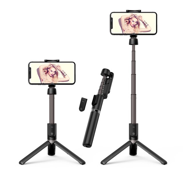 Selfie Stick Tripod with Wireless Bluetooth Remote Extendable Monopod Aluminum Alloy Rotation for iPhone / Android Smartphones