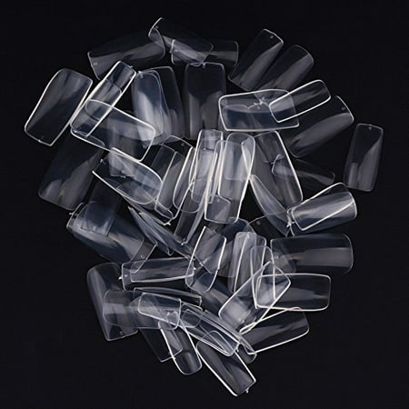- MAKARTT® 500 Pcs French Full Cover Nails Art Tips Acrylic Fake Fingernails 10 Sizes