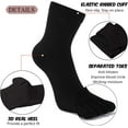 thumbnail image 6 of AMITOFO 5 Pairs Toe Socks Mens Crew Socks Cotton Running Casual Five Finger Ankle Socks For Men Size 11-13, 6 of 9