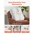thumbnail image 4 of KFFKFF Plush Throw Cover, Dimensions 50 x 60 Inches / 1270 x 1524 mm, Flannel Fleece Comfortable Wrap, Adorable Petite Fuzzy Covers, Ultra Soft Bedding Accessory, Perfect for Lounge, Settee, 4 of 9