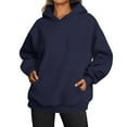 thumbnail image 1 of Mode Quotidienne des Femmes Sweat-Shirts Décontractés à Col Rond à Manches Longues Sweat-Shirts de Couleur Unie Café L, 1 of 5