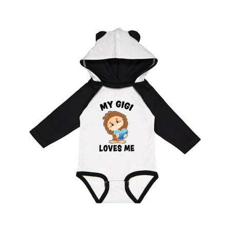

Inktastic Cute Bigfoot My Gigi Loves Me Gift Baby Boy Long Sleeve Bodysuit