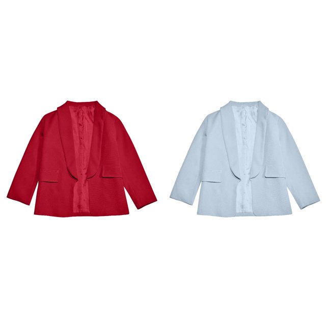 (2-Pack) Rinsvye Kids British Style Set Formal Wear Trendy Two-Piece Suit Spring Jacket With Pants Childrens Suits