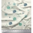 thumbnail image 1 of Soimoi Green Moss Georgette Fabric Brush Stroke Abstract Print Fabric by the Yard 42 Inch Wide, 1 of 3