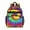 Colorful Rainbow Tie-1, variant on Blue White Tie Dye Wave Pattern Backpack for School,Cute School Bag,Schoolbag with Adjustable Shoulder Straps & Padded Back,15.25"x11.5"x5.25"