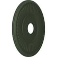 thumbnail image 2 of Ekena Millwork 19"OD x 3 1/2"ID x 1"P Berkshire Thermoformed PVC Ceiling Medallion (Fits Canopies up to 8 3/8"), UltraCover Satin Hunt Club Green, 2 of 5