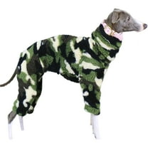 UOSIA Winter Dog Onesie for Italian Greyhound,Warm Fleece Full Body Whippet Dog Jumpsuit Pajamas