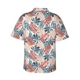 thumbnail image 3 of Balery Tropical Leaves Print Men's Hawaiian Shirts Short Sleeve Beach Shirt Relaxed Fit Vacation Button Down Shirts-X-Large, 3 of 9