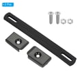 thumbnail image 3 of Uxcell 7.8 Inch Rubber Handle Strap Replacement with Metal End Caps, Black 2Pcs, 3 of 5