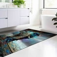 thumbnail image 3 of Blue Tones Rug, Elephant Rugs, Farmhouse Rugs, Corridor Rugs, Animal Rug, Abstract Elephant Rug, Office Decor Rugs, Easy to Clean Rug, 5.9'x9.2' - 180x280 cm, 3 of 8