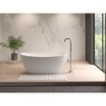 thumbnail image 2 of Modern 58x21" Diatomite Stone Extra Large Bathroom Mat in Natural White, 2 of 5