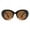Black Tortoise (Brown), variant on Women's Round Oval Sunglasses Oversized Designer Fashion Shades UV400 Black