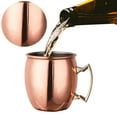 thumbnail image 6 of Moscow Mule Mug Stainless Steel Beer Cup Cocktail Mug Coffee Cup Decor Supplies (Copper A), 6 of 9