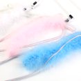 thumbnail image 4 of Cat Wand Toy Furry Ribbon Bell Cute Cat Teaser Toy Kitten Play Toy for Training, 4 of 8