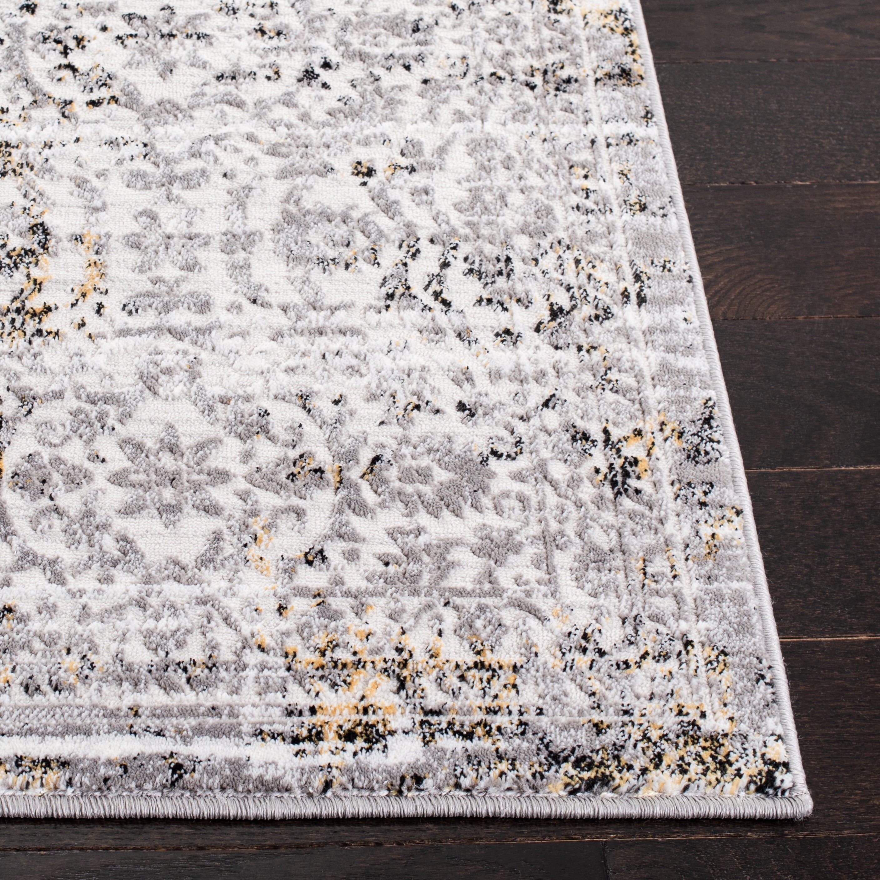 SAFAVIEH Amelia Velda Oriental Area Rug, Gray/Ivory, 4'5" x 6'5"