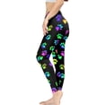 thumbnail image 3 of DISNIMO Dog Paw Printed High Waisted Yoga Pants for Women, Soft High Waisted Workout Leggings for Sports, Yoga Leggings for Women Tummy Control, Black, XS, 3 of 6