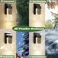 thumbnail image 2 of Nordic Hygge Outdoor Wall Waterproof Exterior Sconces with Crystal Bubble Glass, 2 of 8