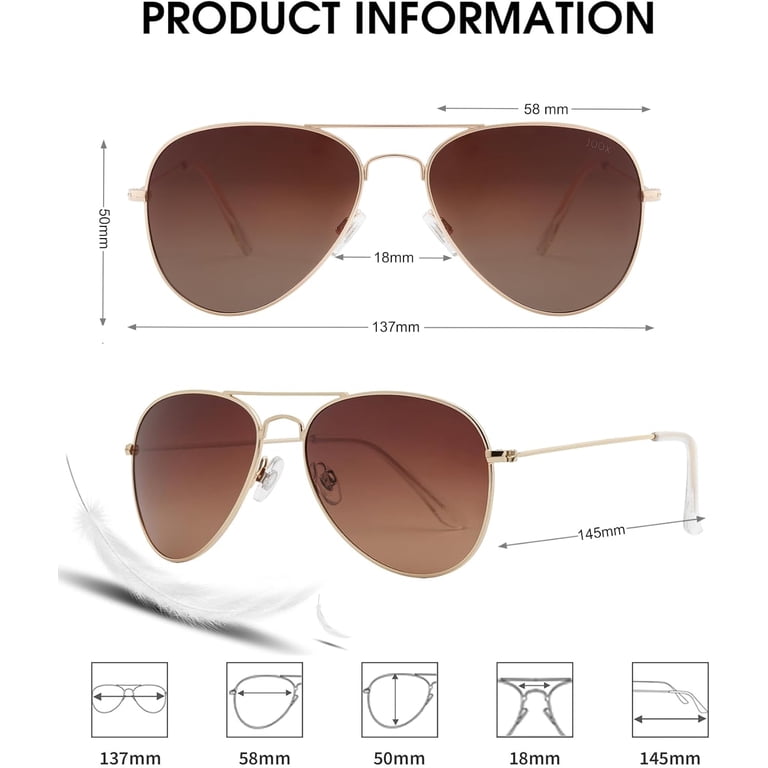Polarized Aviator Sunglasses for Women Men, UV400 Protection  display picture 3