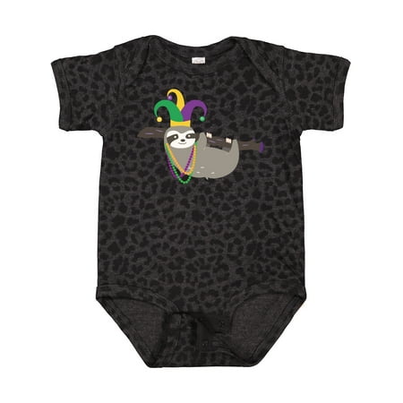 

Inktastic Mardi Gras Funny Sloth Gift Baby Boy or Baby Girl Bodysuit