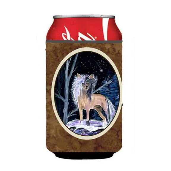Starry Night Chinese Crested Can Or bottle sleeve Hugger