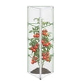 thumbnail image 5 of 1 Pack Garden Netting for Round Plant Cage, Tomato Cage Bird Netting Mesh Plant Cover with Zipper, Tomato Barrier Garden Protection Net Cover for Climbing Plants Vegetables, 5 of 9
