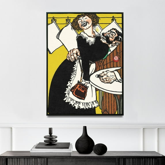 Viennese Café: In the Little Café - Wiener Café: Im Tschecherl - 1911 | Moriz Jung | Premium Fine Art Print | 18th Century Austrian | Realism | Portrait