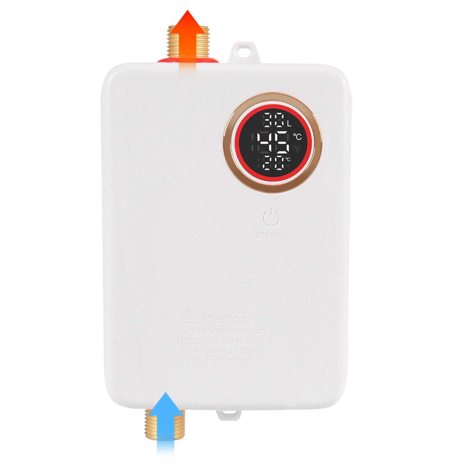 Electric Water Heater Wall Mounted Instant Hot Water Heater 110V 3000W
