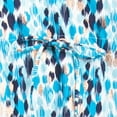 thumbnail image 3 of La Blanca Women's Plus Sea Glass Metallic Print Shores Beach Swim Caftan Cover-up-Blue / 2X, 3 of 3